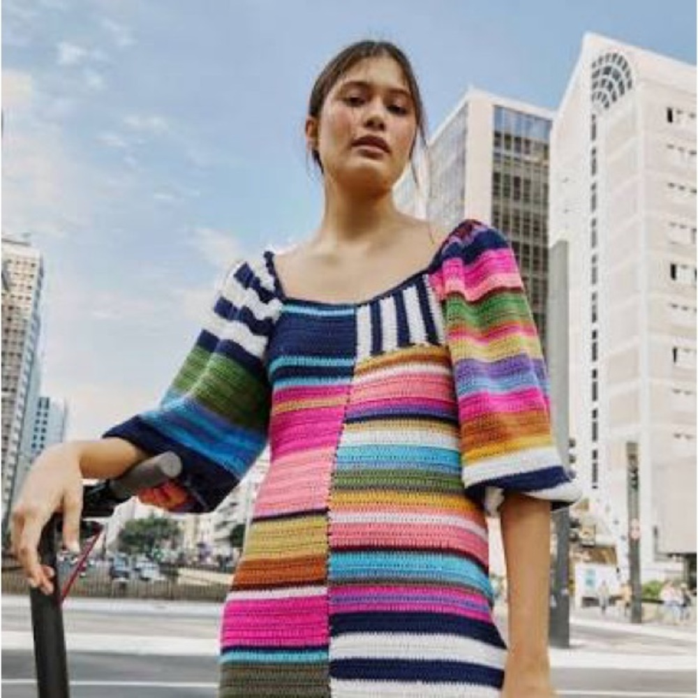 Farm Rio Crochet Mini Dress - Picture 4 of 6